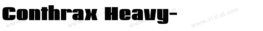 Conthrax Heavy字体转换